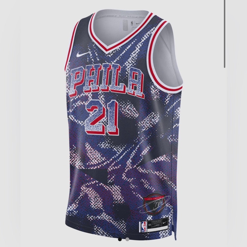 Joel Embiid Philadelphia 76ers 25/26 
NBA Swingman Jersey sz L & XL